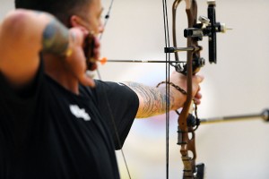 U.S._Army_Staff_Sgt._Robert_Price_warms_up_May_12,_2010,_at_the_Olympic_training_center_in_Colorado_Springs,_Colo.,_before_competing_in_the_compound_bow_category_100512-F-KR851-001
